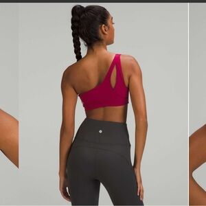 Lululemon Pink One-Shoulder Bra Size 6